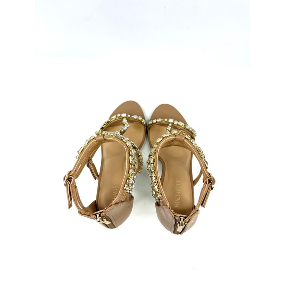 Thalia Sodi Women's Shyla Embellished Strappy Dress Sandals Nude Size 9M NWT/BOX - Picture 4 of 6